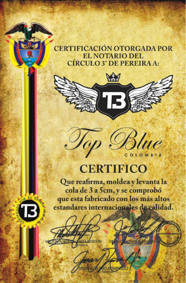 Certificado Top Blue